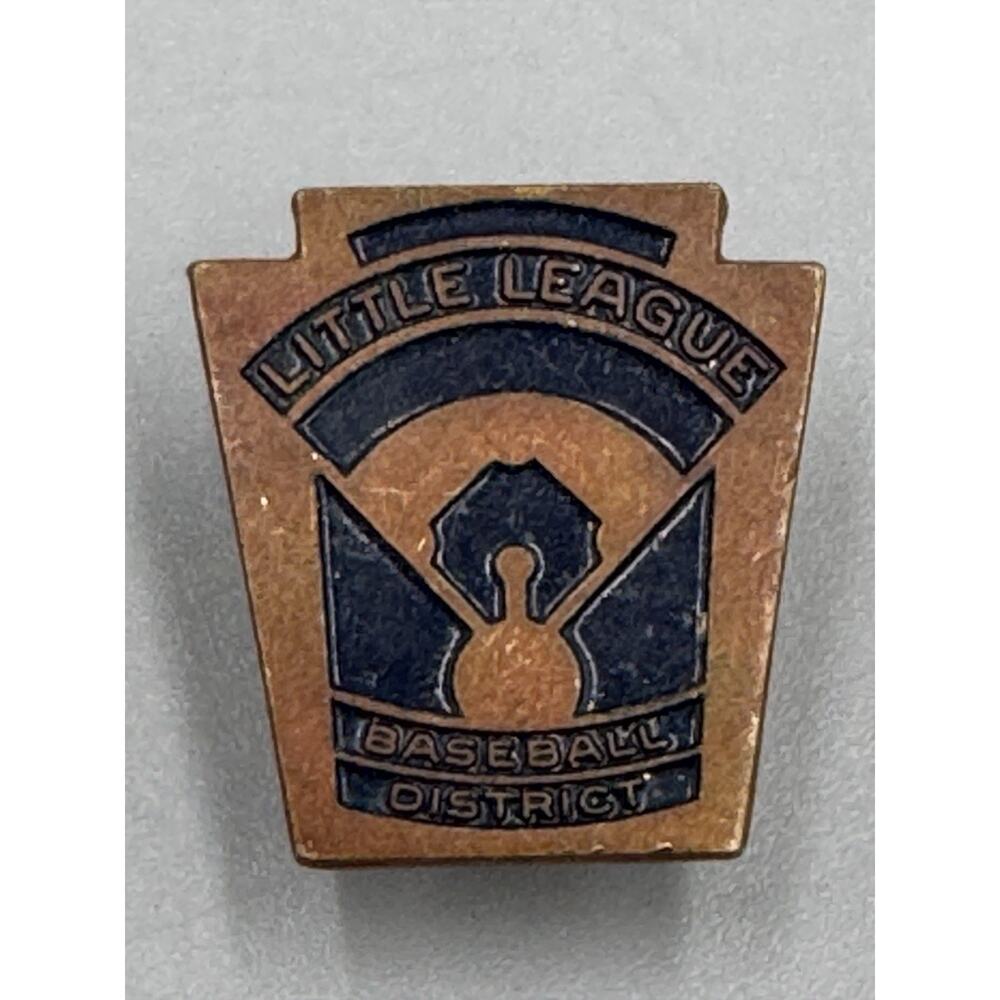 Vintage‎ Little League Baseball District Screw-back Lapel Pin